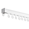 VEVOR Ceiling Curtain Track Set, 11.8 FT/3.6 Meter, Sliding Ceiling Track System for Curtains, Room Divider Curtain Track Ceiling/Wall Mounted for Living Room Bedroom with Hooks and Hardware, White