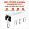 VEVOR Ceiling Curtain Track Set, 5.9 FT/1.8 Meter, Sliding Ceiling Track System for Curtains, Room Divider Curtain Track Ceiling/Wall Mounted for Living Room Bedroom with Hooks and Hardware, White