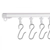 VEVOR Ceiling Curtain Track Set, 9.9 FT/3 Meter, Self Adhesive, No Drill Ceiling Track System for Curtains, Room Divider Curtain Track Ceiling Mounted for Living Room with Hooks and Hardware, White
