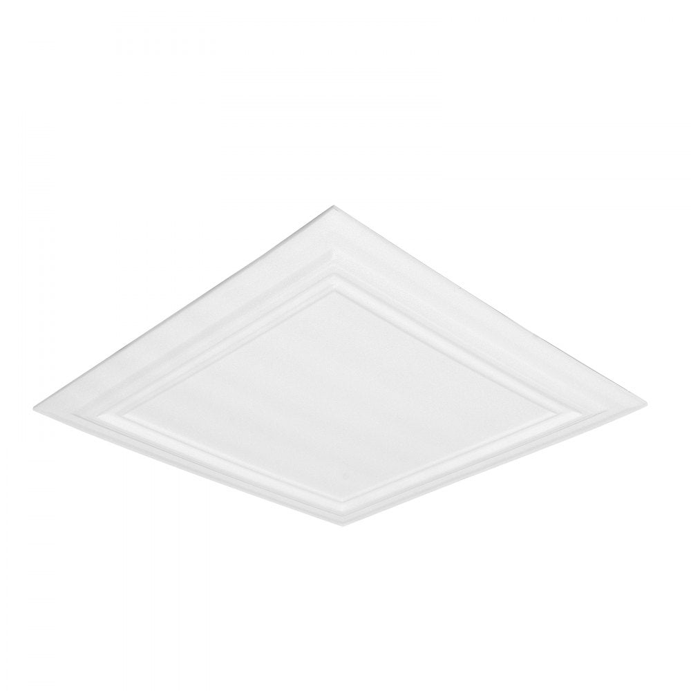 VEVOR Ceiling Tiles, 96-Pack 20 x 20 in, Drop Ceiling Tiles Premium Polystyrene Sheet, Easy Installation/ Cutting Plastic Glue-up Ceiling Tile, Basement Ceiling Covering for Home/Office Decoration
