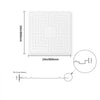 VEVOR Ceiling Tiles, 12-Pack 24 x 24 in, Drop Ceiling Tiles Premium PVC Sheet, Easy Installation/ Cutting Plastic Glue-up Ceiling Tile, Ceiling Covering for Home/Office Decoration, White Echo Pattern