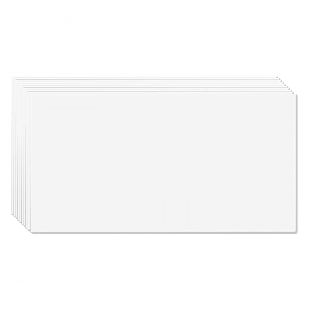 VEVOR Ceiling Tiles, 10-Pack 24 x 48 in, Drop Ceiling Tiles Premium PVC Foam Sheet, Fire-Rated & Good Flexibility & Easy Installation, Ceiling Covering for Home/Office Decoration, Smooth White
