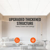 VEVOR Ceiling Tiles, 12-Pack 24 x 24 in, Drop Ceiling Tiles Premium PVC Foam Sheet, Fire-Rated & Good Flexibility & Easy Installation, Ceiling Covering for Home/Office Decoration, Smooth White