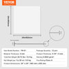 VEVOR Ceiling Tiles, 12-Pack 24 x 24 in, Drop Ceiling Tiles Premium PVC Foam Sheet, Fire-Rated & Good Flexibility & Easy Installation, Ceiling Covering for Home/Office Decoration, Smooth White