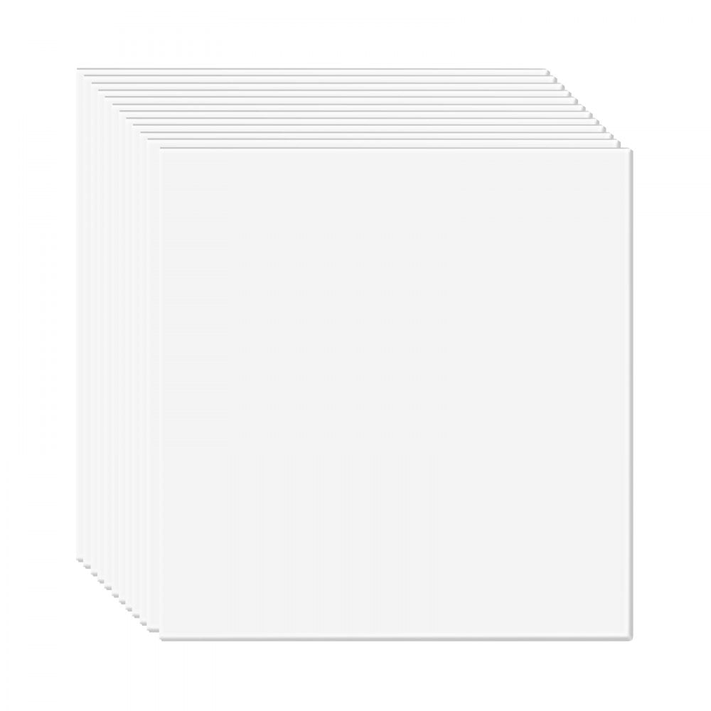 VEVOR Ceiling Tiles, 12-Pack 24 x 24 in, Drop Ceiling Tiles Premium PVC Foam Sheet, Fire-Rated & Good Flexibility & Easy Installation, Ceiling Covering for Home/Office Decoration, Smooth White