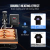 VEVOR Heat Press Machine 12 x 10 Inch T-Shirt Press 750 W Powerful Black, for T-Shirts, Garments, Bags, LCD Screen Display, Precise Control, Heat Transfer Sublimation Machine, Fast and Even Heating