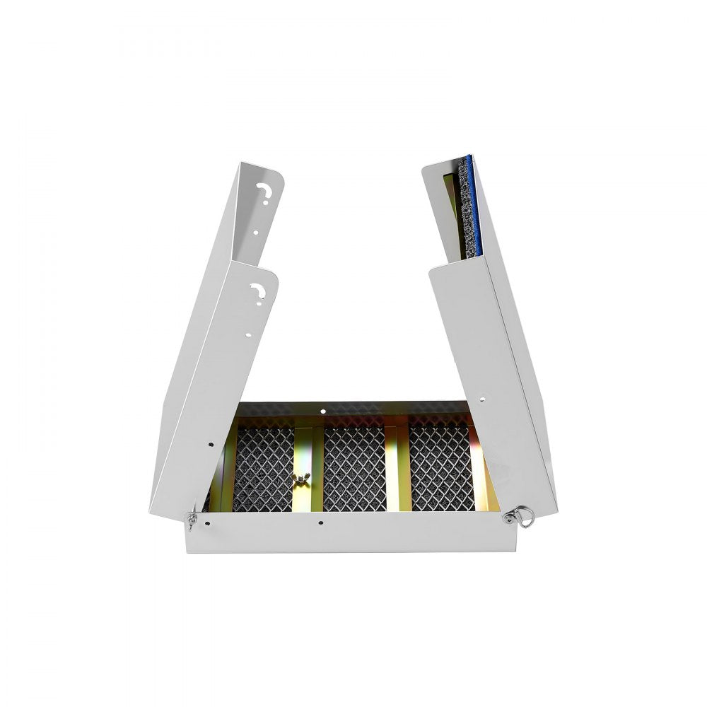 VEVOR High Banker Gold Sluice, 50" 2-in-1 Folding Highbanker Sluice Box, Aluminum Alloy, Portable Mining Equipment with Drawstring Backpack and Gloves, for Gold Prospecting in Creek, High Bank, River