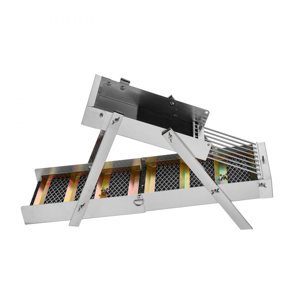 VEVOR High Banker Gold Sluice, 50" 2-in-1 Folding Highbanker Sluice Box, Aluminum Alloy, Portable Mining Equipment with Drawstring Backpack and Gloves, for Gold Prospecting in Creek, High Bank, River
