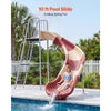 VEVOR Water Slide, Big 10 ft Outdoor Waterslide with Built in Adjustable Sprinkler and Ladder, Free Standing Pool Slide, Metal & Plastic Playground Equipment, Platform for Backyard Fun Activities