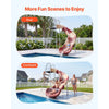 VEVOR Water Slide, Big 10 ft Outdoor Waterslide with Built in Adjustable Sprinkler and Ladder, Free Standing Pool Slide, Metal & Plastic Playground Equipment, Platform for Backyard Fun Activities