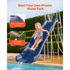 VEVOR Water Slide, Big 10 ft Outdoor Waterslide for Kids, Free Standing Pool Slide with Built in Adjustable Sprinkler and Climbing Ladder, Metal Plastic Playground Equipment, Platform for Backyard Fun