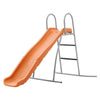 VEVOR Water Slide, 5.5ft Outdoor Waterslide for Kids, Free Standing Pool Wave Slide with 6.5ft Ground Tarp, Built in Adjustable Sprinkler, Metal Plastic Playground Equipment, Platform for Backyard Fun