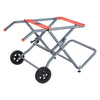 VEVOR Portable Table Saw Stand, 350 lbs Load Capacity, Rolling Foldable Table Saw Table with 8 Inches Rubber Wheels, Heavy Duty Construction, Easy Storage, Universal for Most Brands of Table Saws