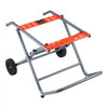 VEVOR Portable Table Saw Stand, 350 lbs Load Capacity, Rolling Foldable Table Saw Table with 8 Inches Rubber Wheels, Heavy Duty Construction, Easy Storage, Universal for Most Brands of Table Saws