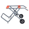 VEVOR Portable Table Saw Stand, 350 lbs Load Capacity, Rolling Foldable Table Saw Table with 8 Inches Rubber Wheels, Heavy Duty Construction, Easy Storage, Universal for Most Brands of Table Saws