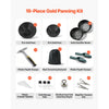 VEVOR Gold Panning Kit, 10 in and 14 in Pans, 19 PCS Portable Prospecting Equipment Kit with Classifier Sieves, Sand Magnet, Rock Pick, Scoops, Backpack, and Accessories, for Outdoor Gold Recovery