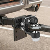 VEVOR Pintle Hook, 20000 lbs Towing Capacity, Trailer Hitches Receiver Hook Combination 2-5/16-inch Hitch Ball, Fits 2.5 to 3-inch Lunette Ring with Mounting Kit, Wear-resistant, Black Powder Coat
