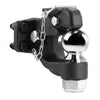 VEVOR Pintle Hook, 30000 lbs Towing Capacity, Trailer Hitches Receiver Hook Combination 2-5/16-inch Hitch Ball, Fits 2.5 to 3-inch Lunette Ring with Mounting Kit, Wear-resistant, Black Powder Coat