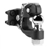 VEVOR Pintle Hook, 20000 lbs Towing Capacity, Trailer Hitches Receiver Hook Combination 2-inch Hitch Ball, Fits for 2.5 to 3-inch Lunette Ring with Mounting Kit, Wear-resistant, Black Powder Coat