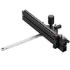 VEVOR Precision Miter Gauge, Standard Slot 3/4'' x 3/8'', Aluminum Alloy Table Saw Miter Gauge with 18 in Grating 15 Angle Stops Adjustable Spring Loaded Plunger and Removable Disc, for Woodworking