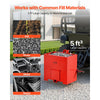 VEVOR Ballast Box, 3-Point Category 1 Tractor Ballast of 800 lbs Capacity, with Standard 2 Inch Hitch Receiver, Heavy-Duty Steel 5 ft³ Large Volume Durable Loader Attachment with Sliding Door, Red