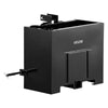 VEVOR Ballast Box, 3-Point Category 1 Tractor Ballast of 800 lbs Capacity, with Standard 2 Inch Hitch Receiver, Heavy-Duty Steel 3.2 ft³ Large Volume Durable Loader Attachment with Sliding Door, Black