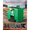 VEVOR Ballast Box, 3-Point Category 1 Tractor Ballast of 800 lbs Capacity, with Standard 2 Inch Hitch Receiver, Heavy-Duty Steel 3.2 ft³ Large Volume Durable Loader Attachment with Sliding Door, Green