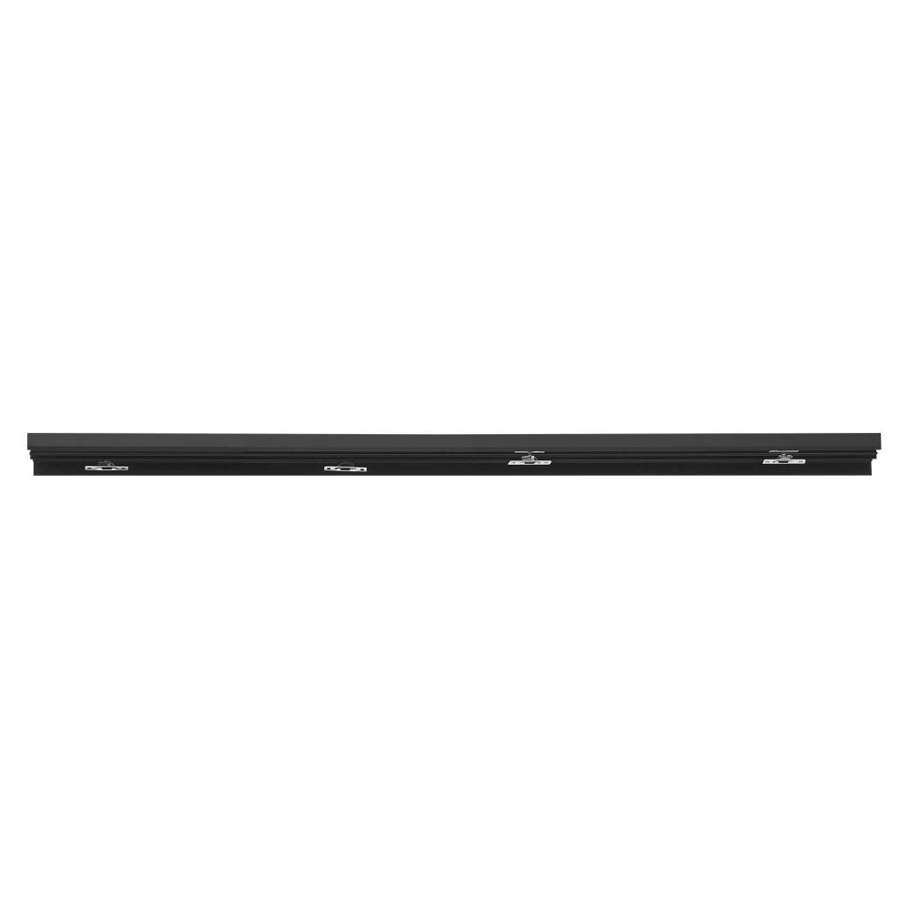 VEVOR Bypass Sliding Door Hardware Kit, 5 ft Aluminum Alloy Dual-Track Bypass Door Hardware, Smooth and Quiet Sliding, Easy to Install, for 1" to 1 3/4" Thickness 30" Width 2 Door System, for Closet