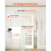 VEVOR Sliding Pocket Door Hardware Track Kit, 56.73" Pocket Door Track Kit with Soft Close Mechanism for Smooth and Quiet Sliding, Easy to Install, for 1" to 1 3/4" Thickness 30" Width Single Door