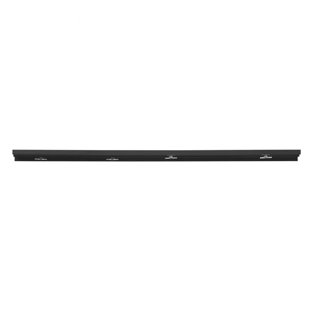 VEVOR Bypass Sliding Door Hardware Kit, 6 ft Aluminum Alloy Dual-Track Bypass Door Hardware, Smooth and Quiet Sliding, Easy to Install, for 1" to 1 3/4" Thickness 36" Width 2 Door System, for Closet