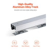 VEVOR Sliding Pocket Door Hardware Track Kit, 4.73 ft Heavy Duty Pocket Door Hardware Kit, Commercial Grade Pocket Door Hardware and Track Set for 24"-30" Wide Single Door, Smoothly and Easy to Install