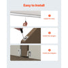 VEVOR Sliding Pocket Door Hardware Track Kit, 4.73 ft Heavy Duty Pocket Door Hardware Kit, Commercial Grade Pocket Door Hardware and Track Set for 24"-30" Wide Single Door, Smoothly and Easy to Install