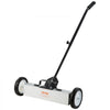 VEVOR 45Lbs Rolling Magnetic Sweeper with Wheels, Push-Type Magnetic Pick Up Sweeper, 18-inch Large Magnet Pickup Lawn Sweeper,  Magnet with Telescoping Handle, Easy Cleanup of Workshop Garage Yard