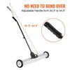VEVOR 55Lbs Rolling Magnetic Sweeper with Wheels,Push-Type Magnetic Pick Up Sweeper, 36-inch Large Magnet Pickup Lawn Sweeper with Telescoping Handle, Easy Cleanup of Workshop Garage Yard