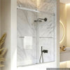 VEVOR Bathtub Shower Door 60"W x 60"H Frameless Bypass Sliding Doors Silver, 5/16" Clear Tempered Glass, Double Sliding Tub Shower Doors with 2 Stainless Steel Handles, Nano Coating, for Bathroom Tubs