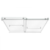 VEVOR Bathtub Shower Door 60"W x 60"H Frameless Bypass Sliding Doors Silver, 5/16" Clear Tempered Glass, Double Sliding Tub Shower Doors with 2 Stainless Steel Handles, Nano Coating, for Bathroom Tubs