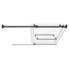 VEVOR Bathtub Shower Door 60"W x 60"H Frameless Bypass Sliding Doors Black, 5/16" Clear Tempered Glass, Double Sliding Tub Shower Doors with 2 Stainless Steel Handles, Nano Coating, for Bathroom Tubs