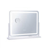 VEVOR Vanity Mirror with Lights, Three Color Lighting Modes, Lighted Makeup LED Mirror, and 5X Magnification,USB Port, Smart Touch Control, 360°Rotation (21.7x17.7 in, White)