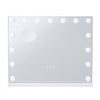 VEVOR Hollywood Vanity Mirror With Lights,15 Dimmable Bulbs &3 Color Lighting Modes, Makeup Mirror w/ Detachable 5X Magnification,USB Port,Smart Touch Control,Desktop Wall-mount(22.8x18.1 in, White)