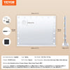 VEVOR Hollywood Vanity Mirror With Lights, Dimmable Bulbs &3 Color Lighting Modes, Makeup Mirror w/ Detachable 5X Magnification,USB Port,Type C,Smart Touch Control,Desktop Wall-mount( 31.5x23.6in, White)