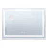 VEVOR Large Vanity Mirror with Lights and Bluetooth Speaker, Three Color Lighting Modes, Lighted Makeup LED Mirror,5X Magnification,USB,Smart Touch Control,Desktop Wall-Mount (31.5x21.7in, White)