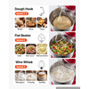 VEVOR 5.3+4.2 Qt Tilt Head Stand Mixer 400W Electric Dough Mixer, 3 Speeds Food Kitchen Mixer with Stainless Steel Bowl, Splash Guard, Dough Hook, Whisk, Beater, for Baking Mixing Whipping