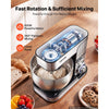 VEVOR 7.4 Qt Tilt Head Stand Mixer 500W Electric Dough Mixer, 6 Speeds with Pulse Food Kitchen Mixer with Stainless Steel Bowl, Splash Guard, Dough Hook, Whisk, Beater, for Baking Mixing