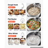 VEVOR 7.4 Qt Tilt Head Stand Mixer 500W Electric Dough Mixer, 6 Speeds with Pulse Food Kitchen Mixer with Stainless Steel Bowl, Splash Guard, Dough Hook, Whisk, Beater, for Baking Mixing