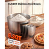 VEVOR 5.3 Qt Tilt Head Stand Mixer 400W Electric Dough Mixer, 10 Speeds Food Kitchen Mixer with Stainless Steel Bowl, Splash Guard, Dough Hook, Whisk, Beater, for Baking Mixing
