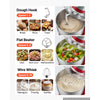 VEVOR 5.3 Qt Tilt Head Stand Mixer 400W Electric Dough Mixer, 10 Speeds Food Kitchen Mixer with Stainless Steel Bowl, Splash Guard, Dough Hook, Whisk, Beater, for Baking Mixing