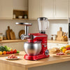 VEVOR 6.3 Qt 3-in-1 Tilt Head Stand Mixer 400W Electric Dough Mixer, Multifunctional Food Kitchen Mixer with Stainless Steel Bowl, Meat Grinder and Blender Attachments, Dough Hook, Whisk, Beater