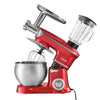 VEVOR 6.3 Qt 3-in-1 Tilt Head Stand Mixer 400W Electric Dough Mixer, Multifunctional Food Kitchen Mixer with Stainless Steel Bowl, Meat Grinder and Blender Attachments, Dough Hook, Whisk, Beater