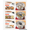 VEVOR 5.3 Qt Electric Dough Maker 500W Stand Mixer Removable Lid, Stepless Speed Adjustment Food Kitchen Mixer with Stainless Steel Bowl, Dough Hook, Whisk, Beater, for Pizza Bread Pasta Mochi