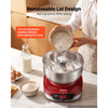VEVOR 5.3 Qt Electric Dough Maker 500W Stand Mixer Removable Lid, Stepless Speed Adjustment Food Kitchen Mixer with Stainless Steel Bowl, Dough Hook, Whisk, Beater, for Pizza Bread Pasta Mochi